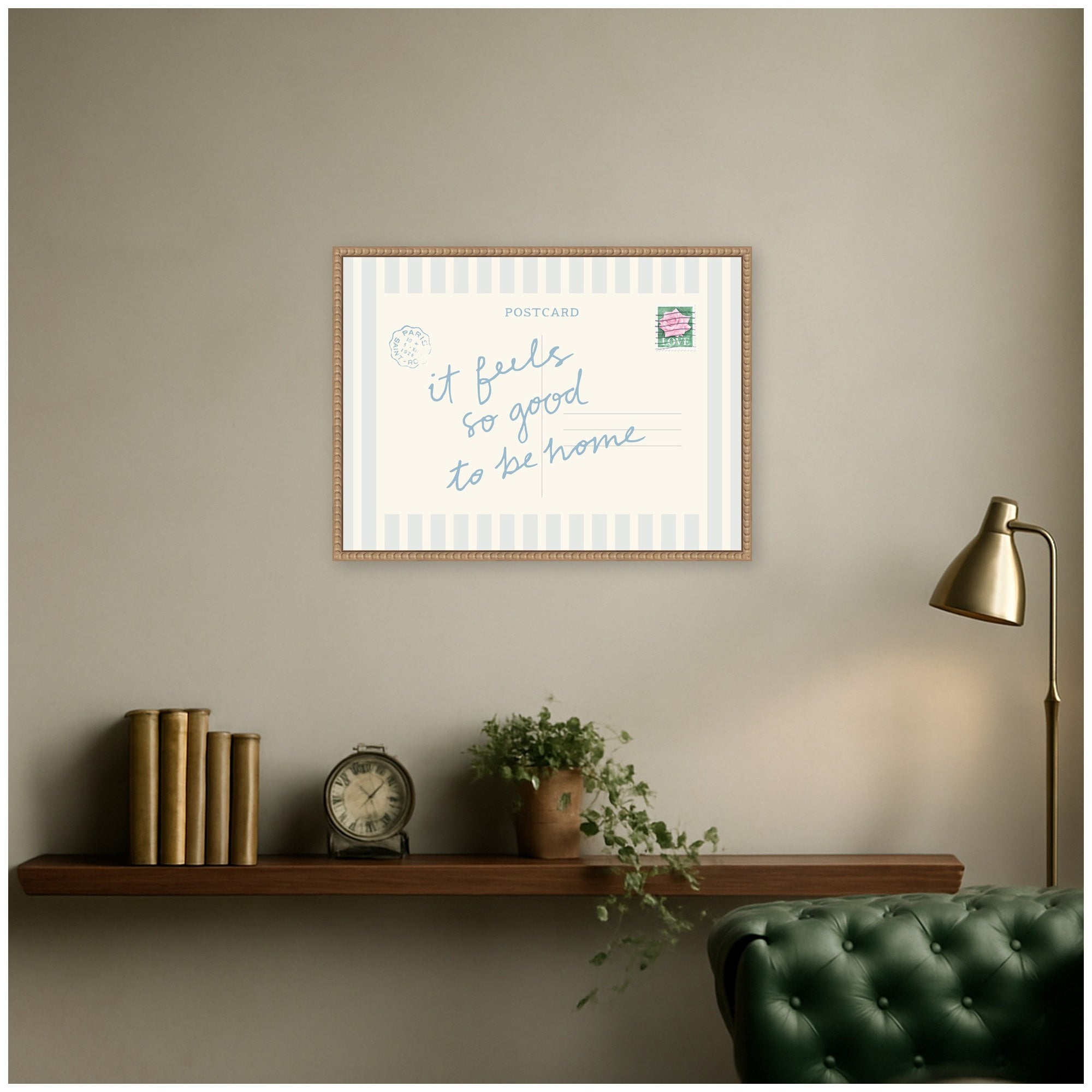 Framed Canvas 24x18 Sylvie Beaded Rustic Natural 5