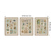Art Set Sylvie Dark Gold 3 Piece Set 18x24 2