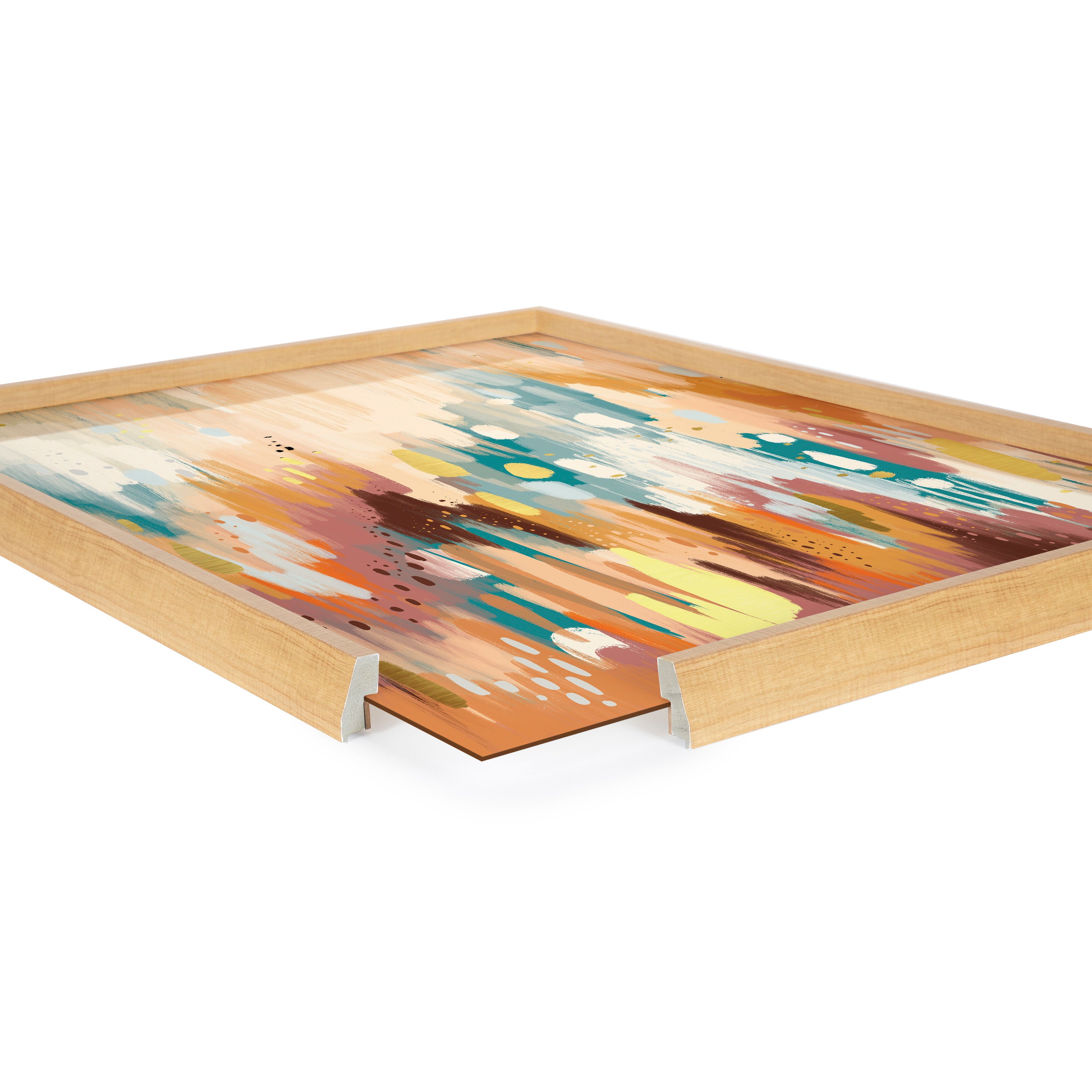 Blake Brushstroke 133 Framed Printed Glass by Jessi Raulet of Ettavee
