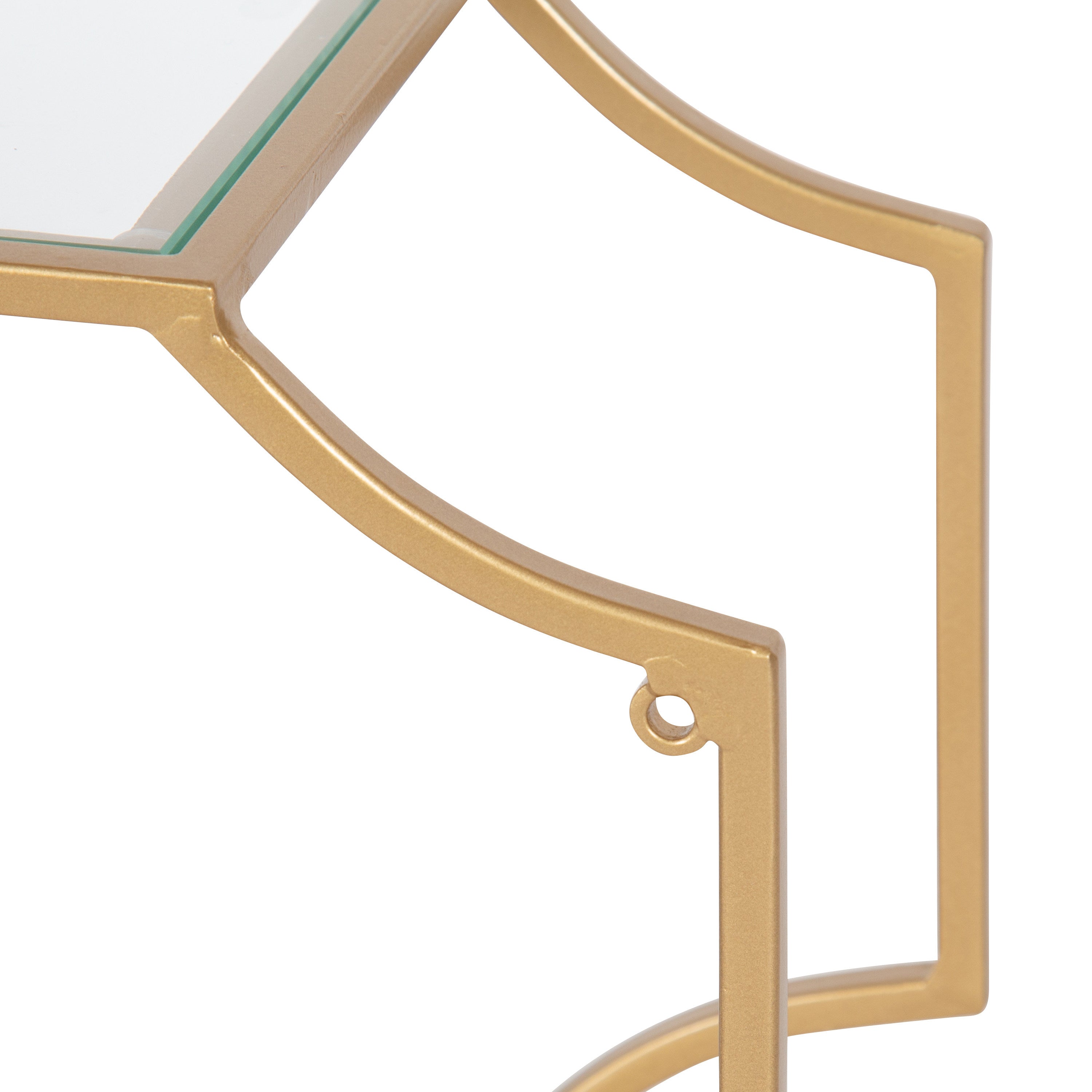 Accent Shelf Gold 2 Piece 18 inch 5