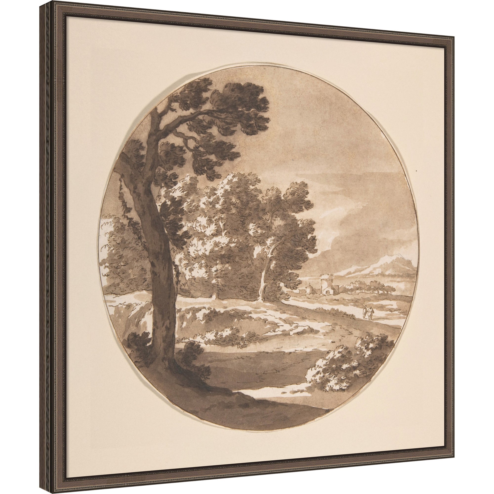 Mounted Canvas 25 x 25 Cordelia Thin Bronze 1