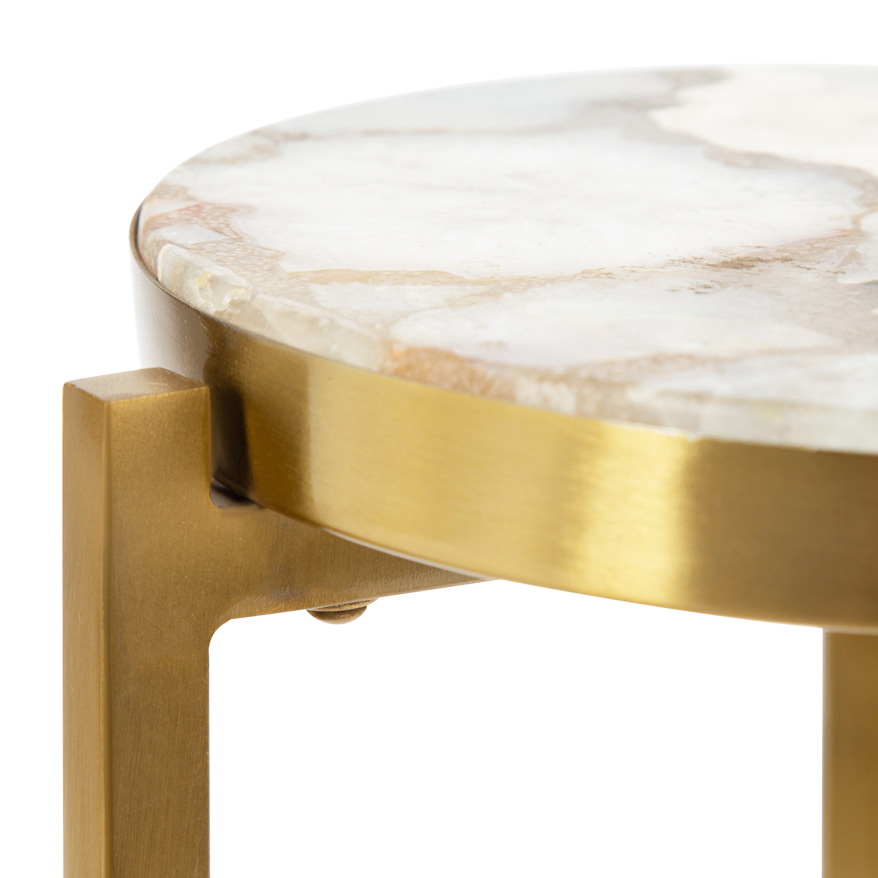Drink Table Natural Gold 9x9x23 4