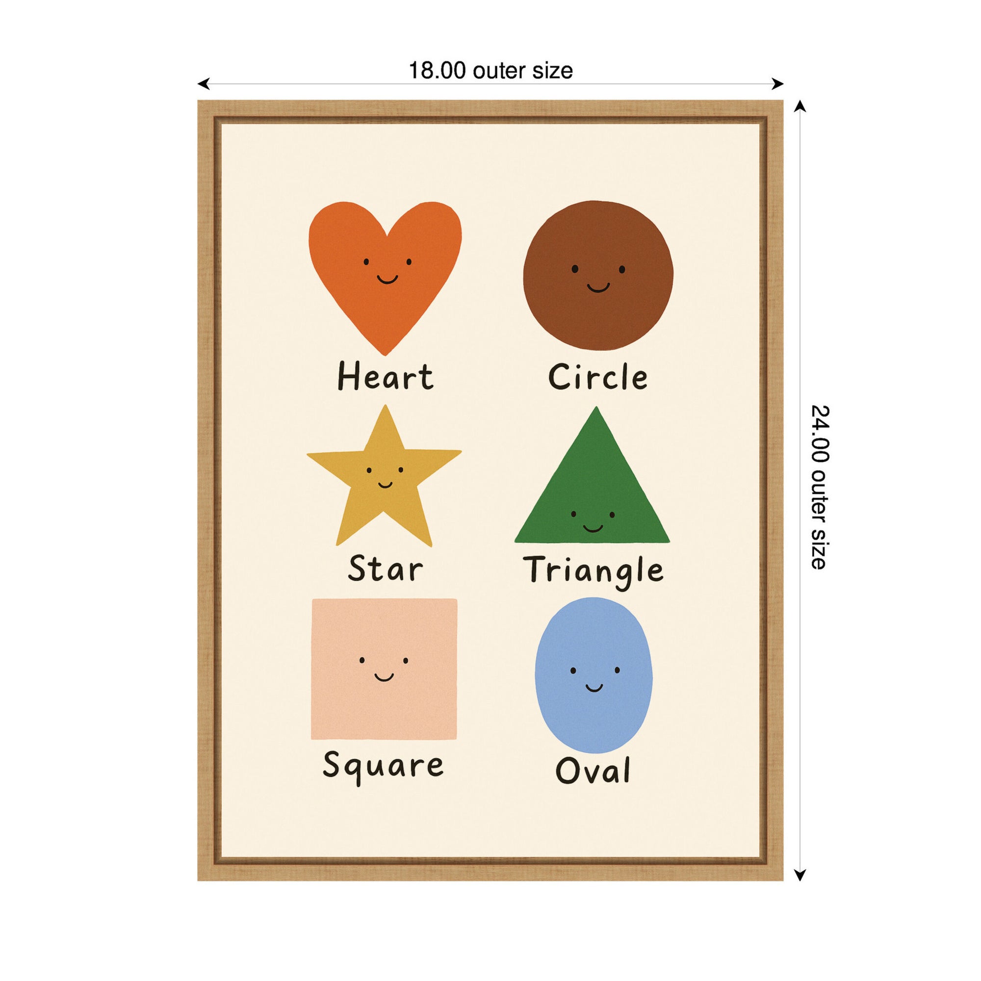 Cute Smilin by Laura Moss Framed Canvas Wall Art Print