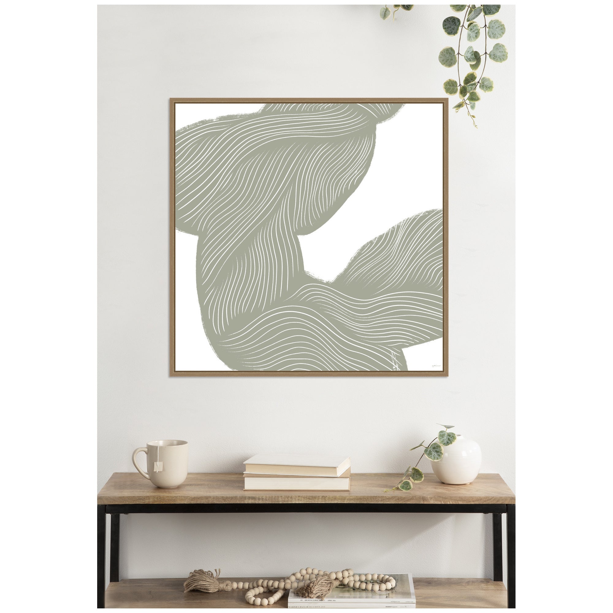 Movement Lines by Gabrielly Guedes Framed Canvas Wall Art Print