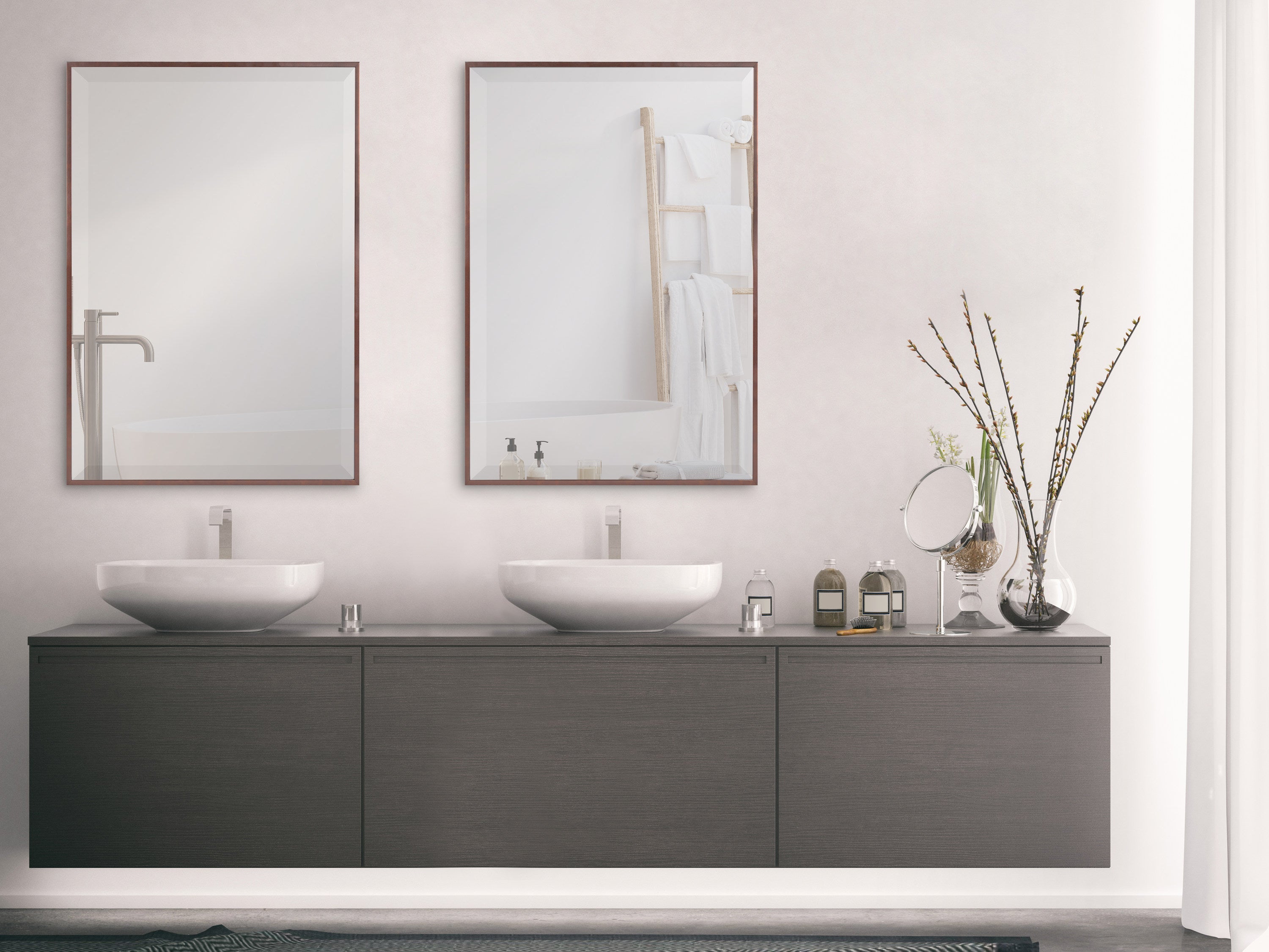 Rectangle Mirror Bronze 24.75x36.75 7