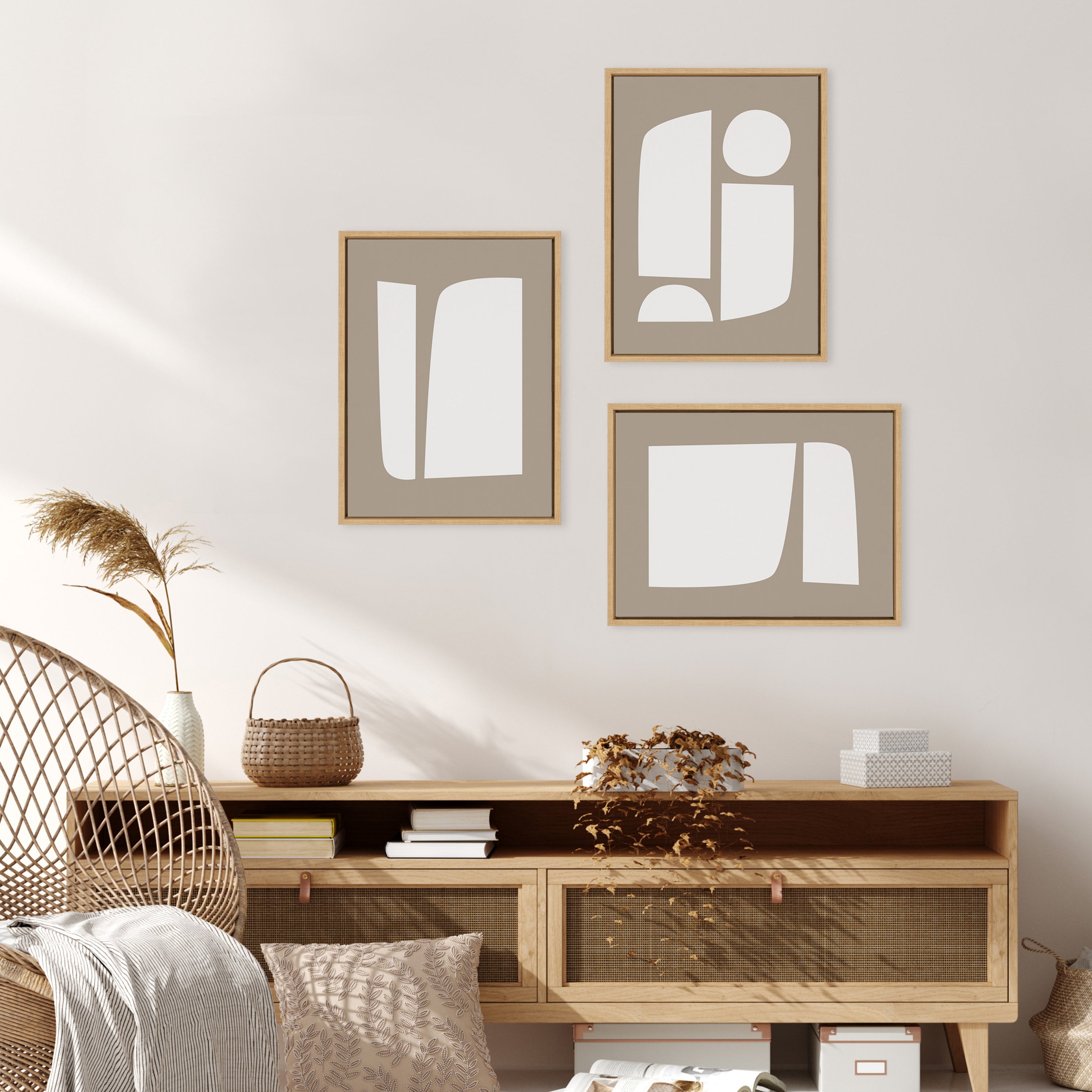 Art Set 3 Piece Set 18x24 Sylvie Natural 6