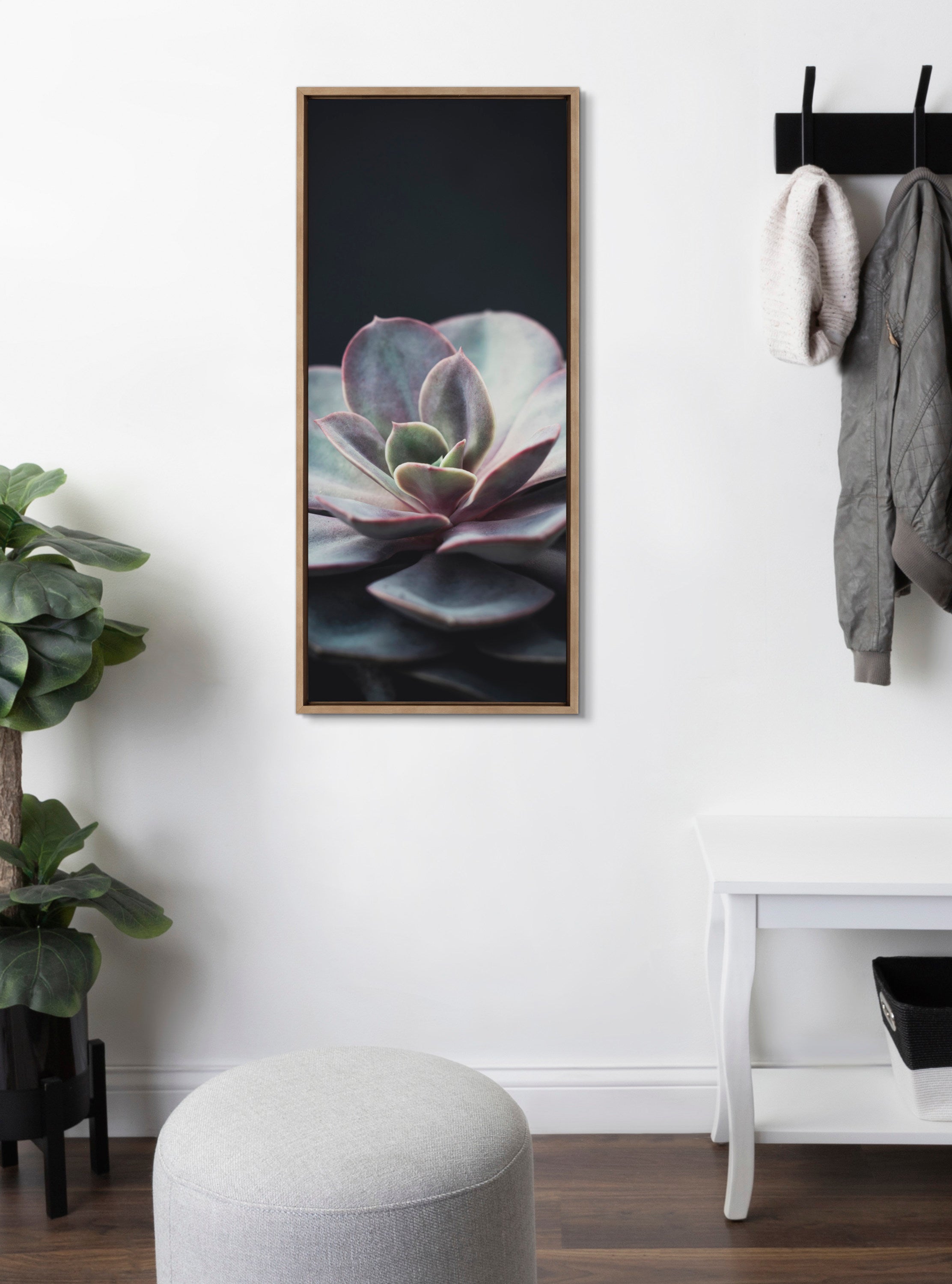 Framed Canvas Sylvie Dark Gold 18x40 7