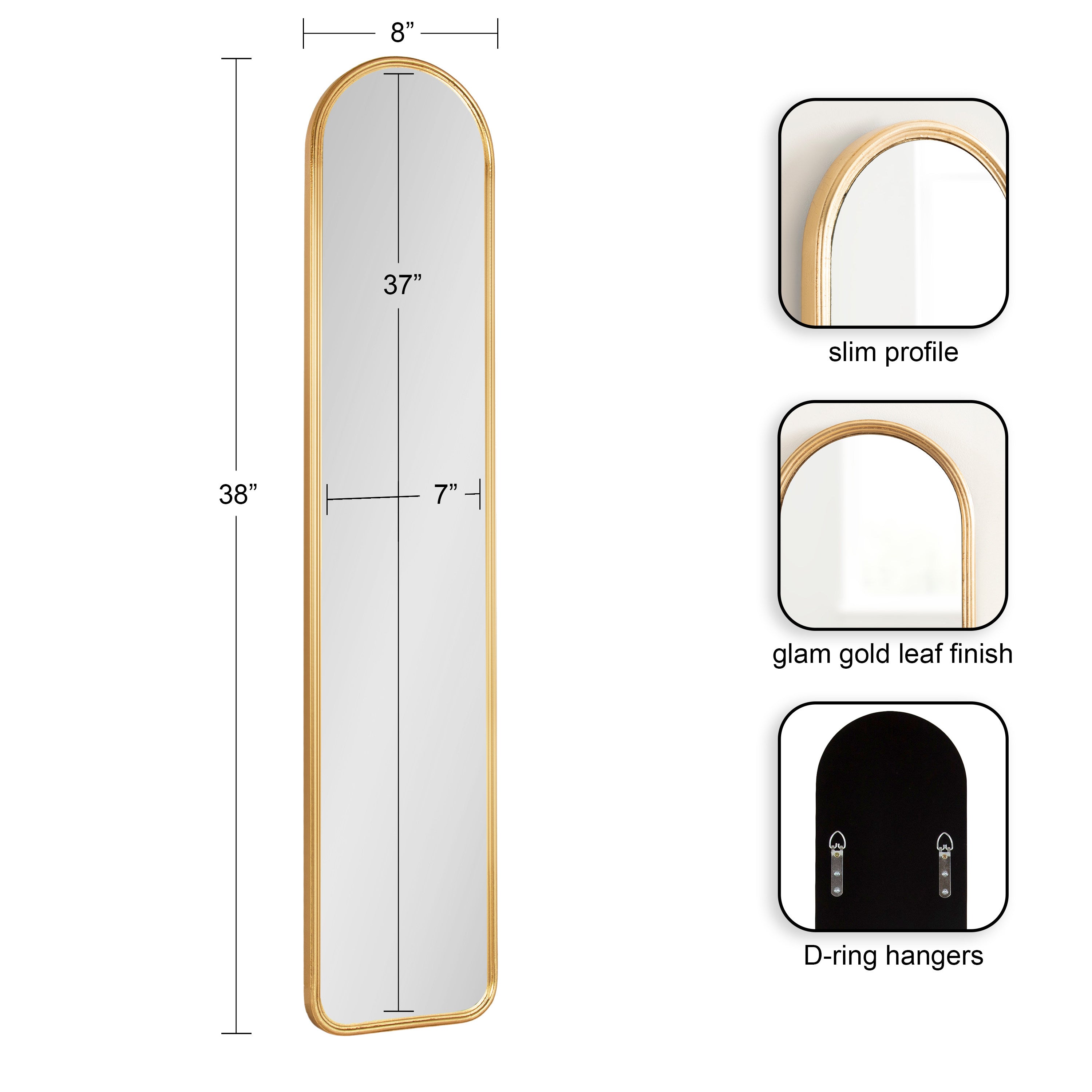 Arch Mirror Gold 8x38 2