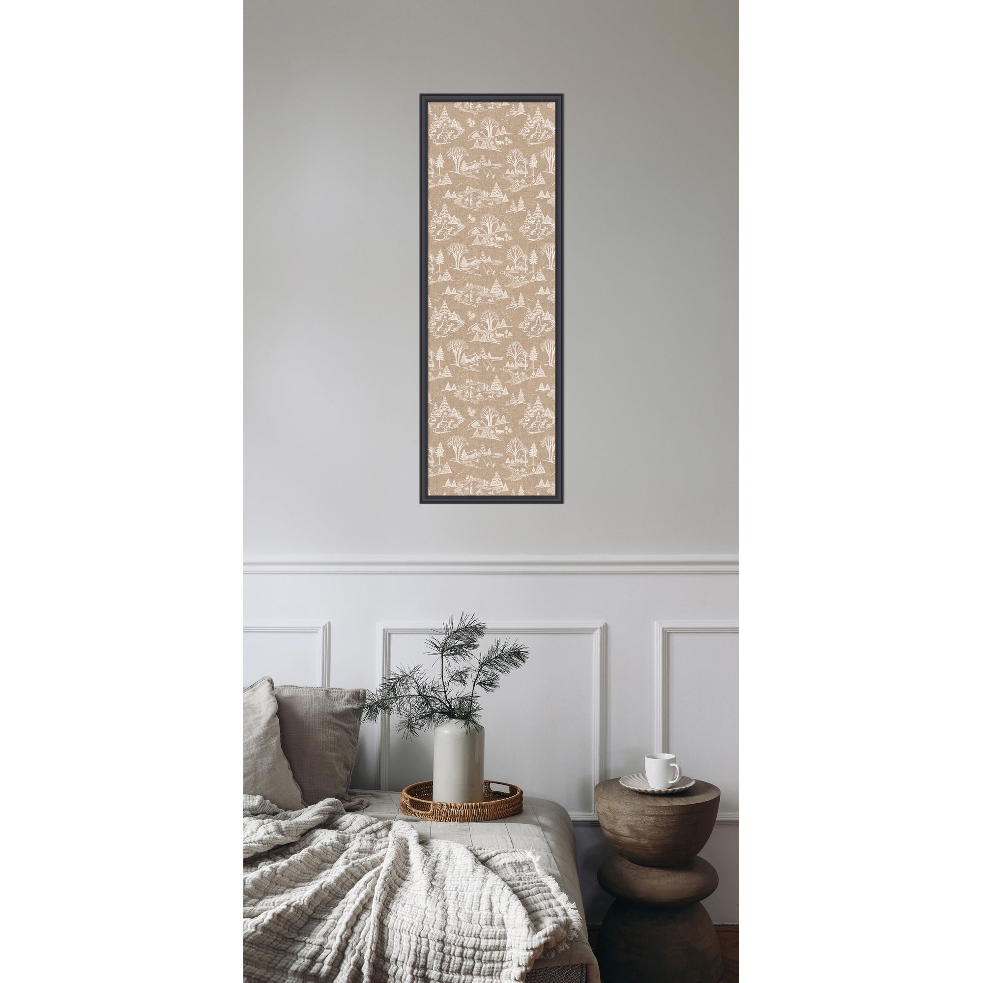 Magnetic Canvas Edith Black 13x37 6