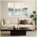Framed Canvas Sylvie White 3 Piece Set 18x40 5