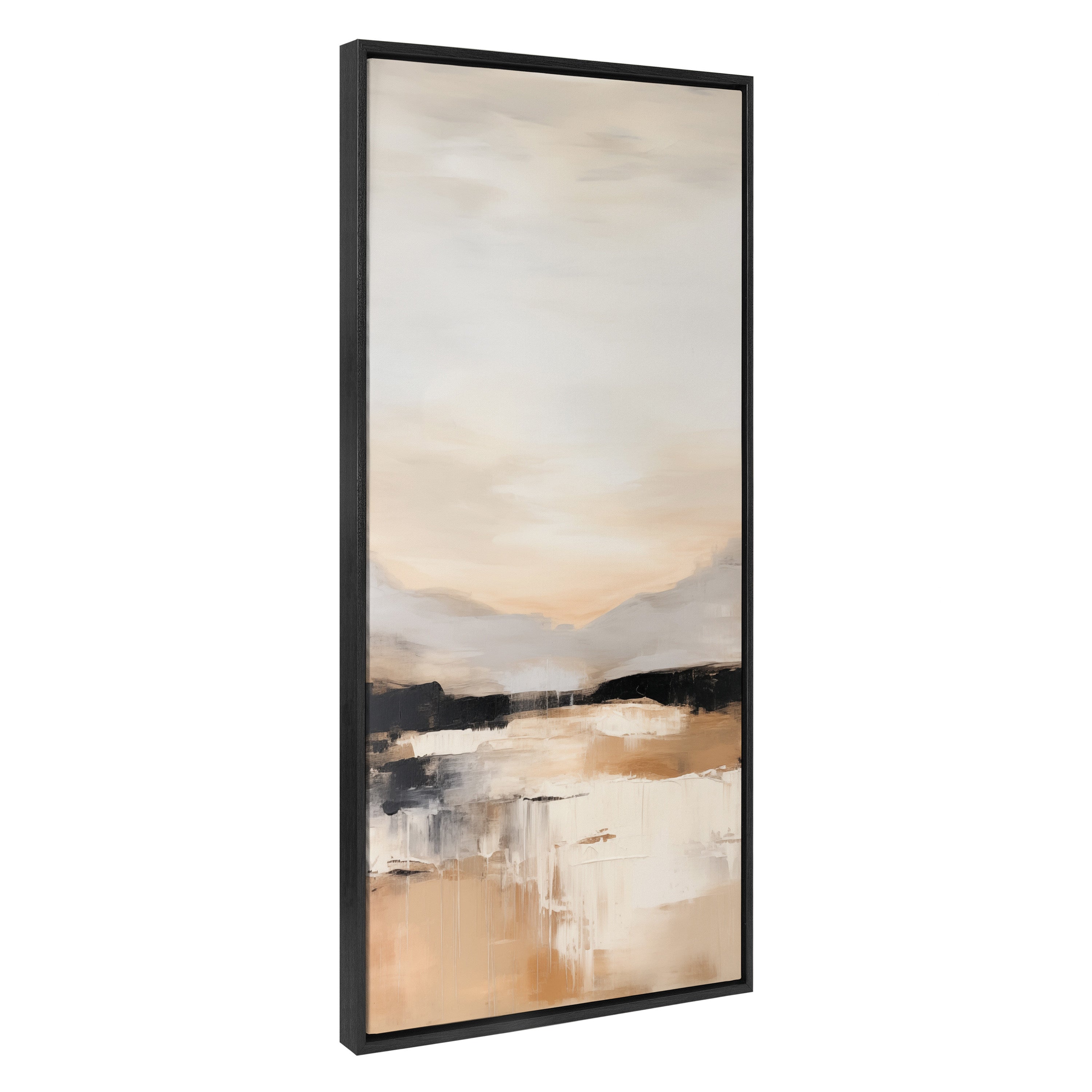 Framed Canvas Sylvie Black 18x40 1