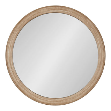 Round Mirror Brown 28" Diameter 2