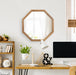 Octagon Mirror Rustic Brown 24x24 6