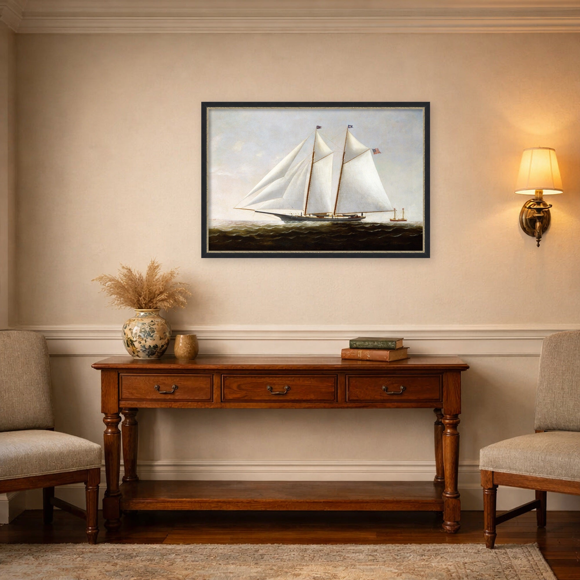 Mounted Canvas 38x26 Belmont Black 6