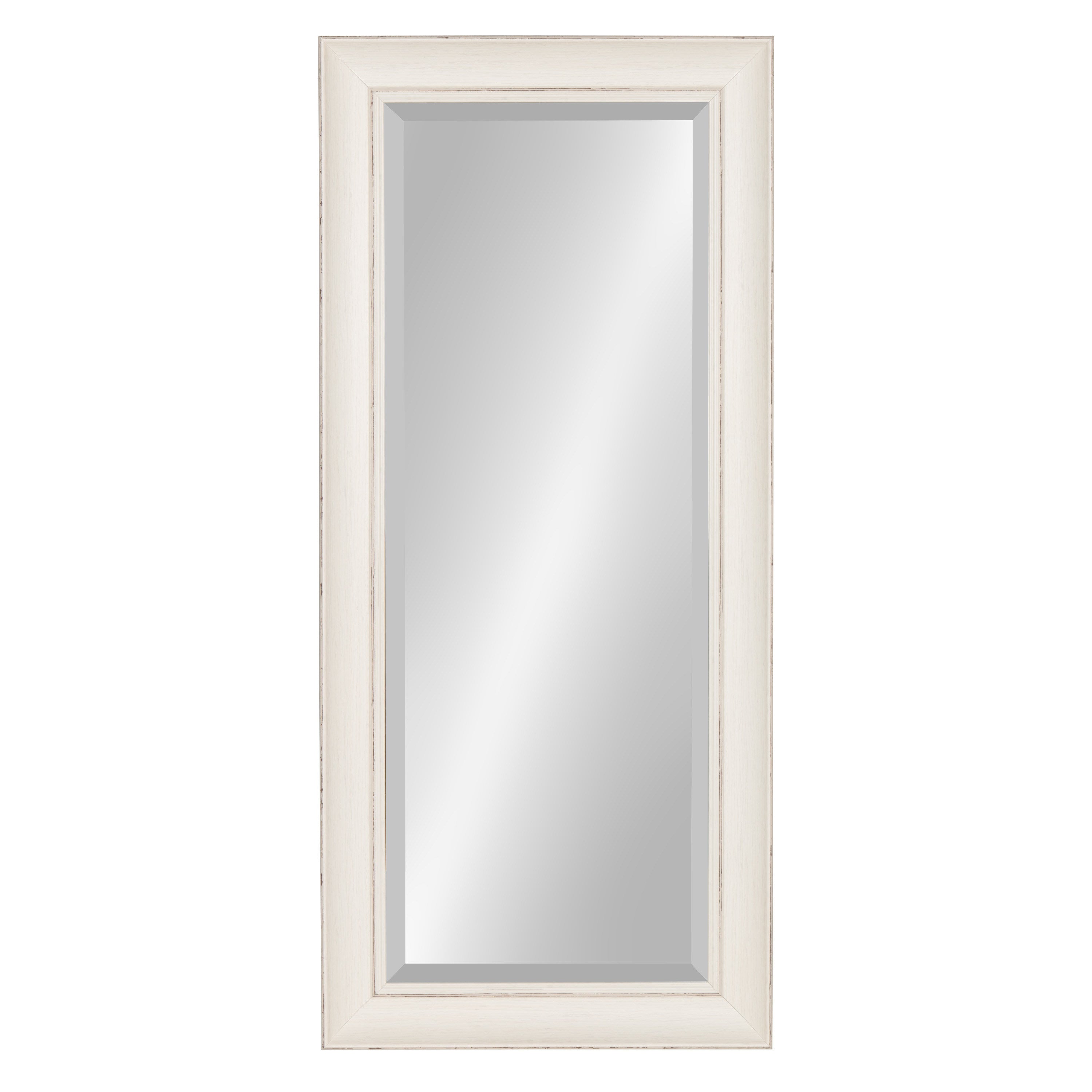 Rectangle Mirror White 16x36 2