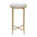 Tea Table Gold White 14x14x26 2