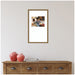 Wall Frame Belvedere Bronze 14x24 matted to 8x10 6