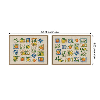 Art Set Sylvie Dark Gold 2 Piece Set 18x24 2