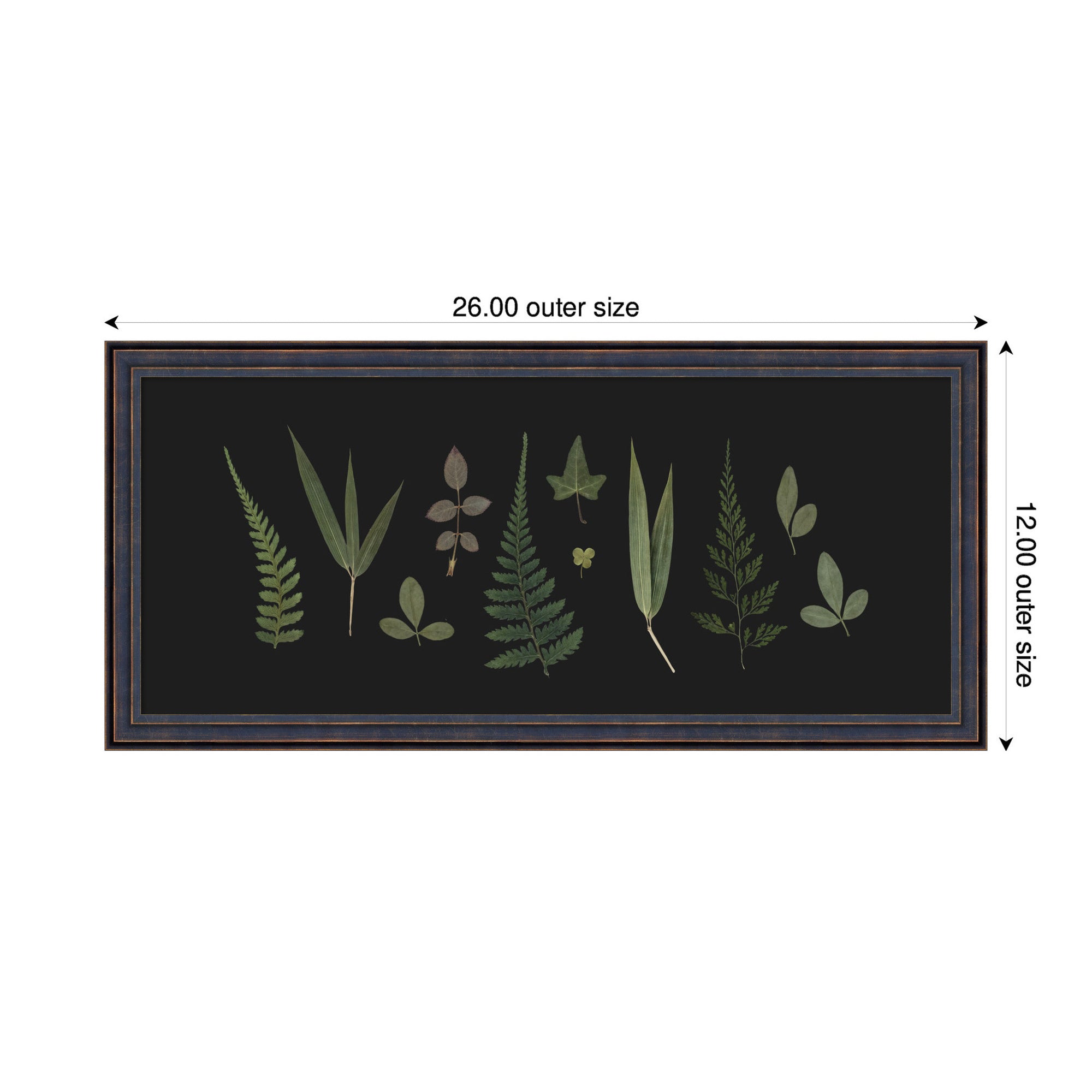 Framed Art 26x12 Dark Bronze Scoop 2