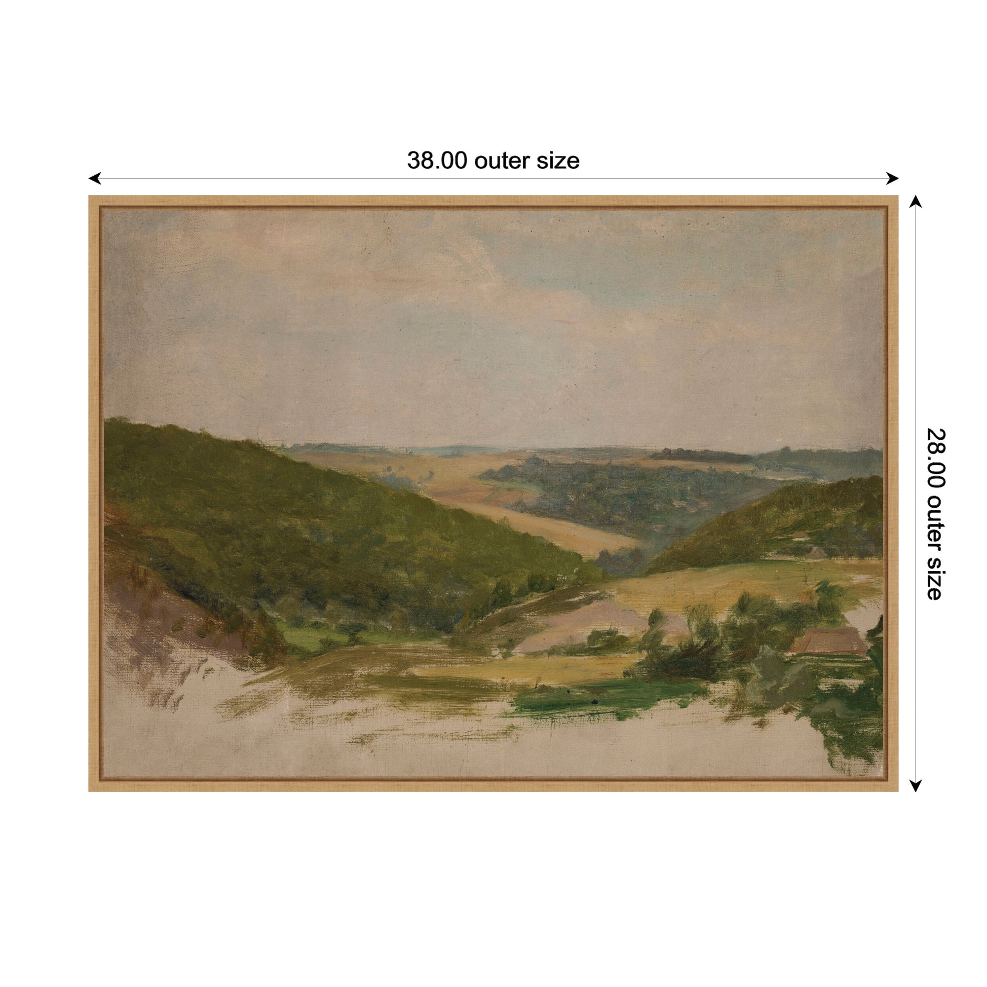 Framed Canvas 38x28 Sylvie Natural 2