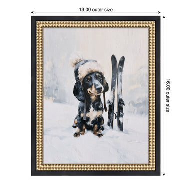 Mounted Canvas Castellan Black 13x16 2