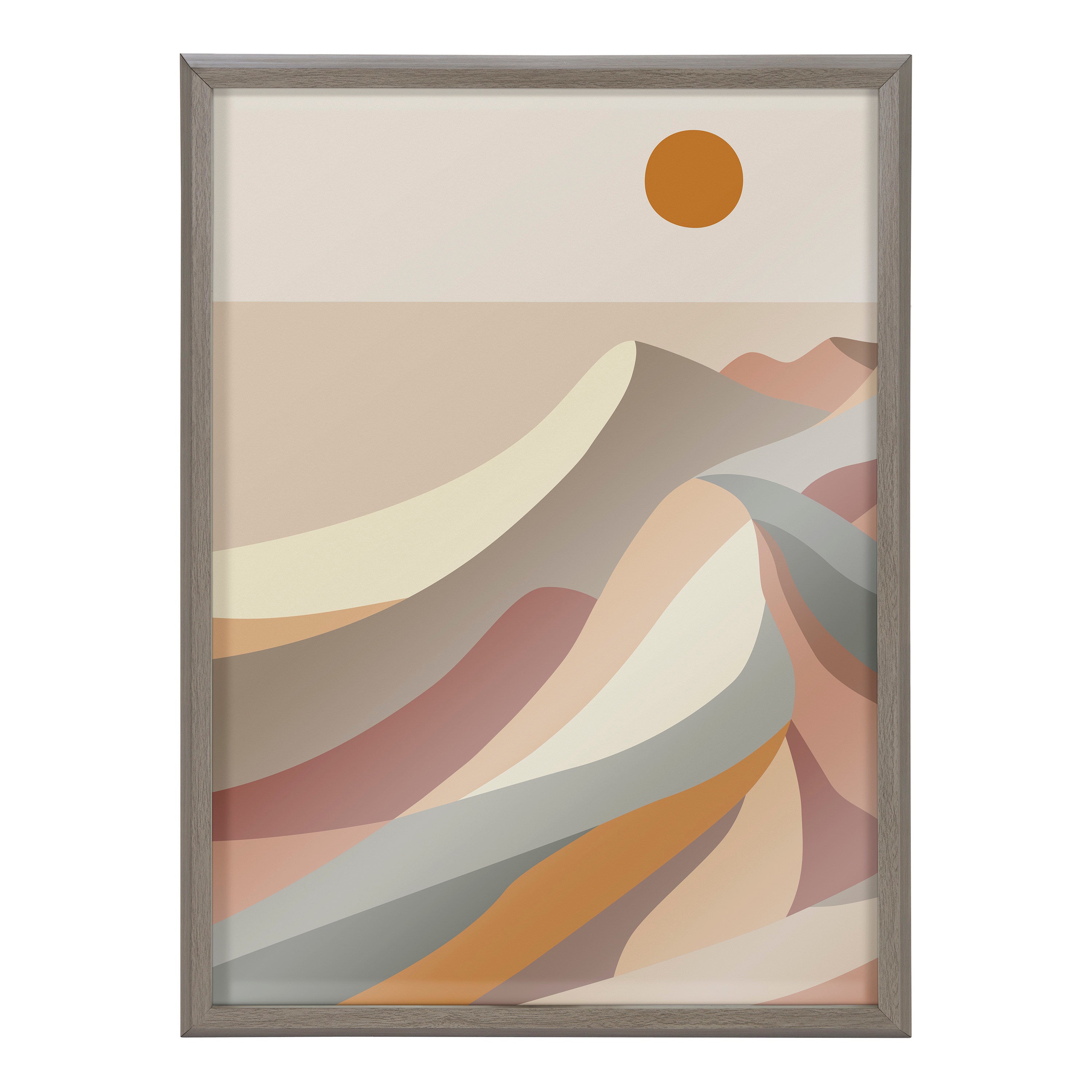 Blake MCM Mountains 1a Framed Printed Glass by Rachel Lee of My Dream Wall