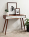 Console Table Walnut Brown White 36x12x30 5