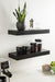 Floating Shelf 2 Piece 24 Inch Black 7