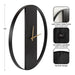 Wall Clock Black Gold 24" Diameter 2
