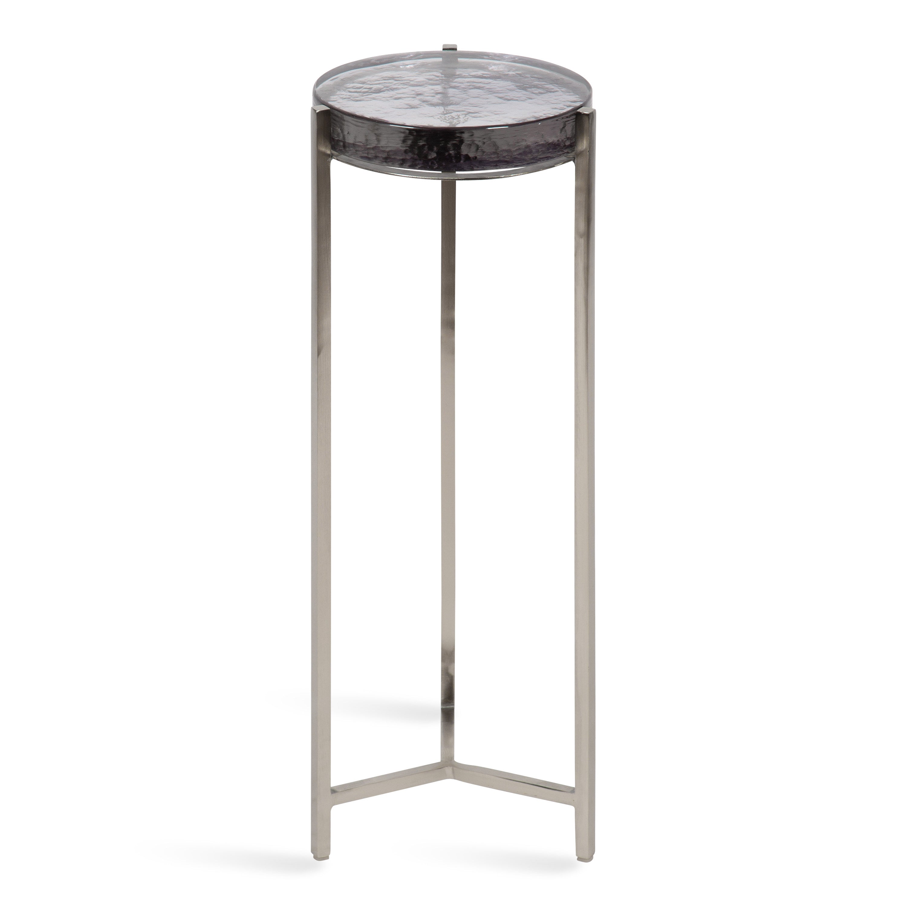 Drink Table Gray Silver 9x9x23 1
