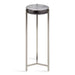 Drink Table Gray Silver 9x9x23 1