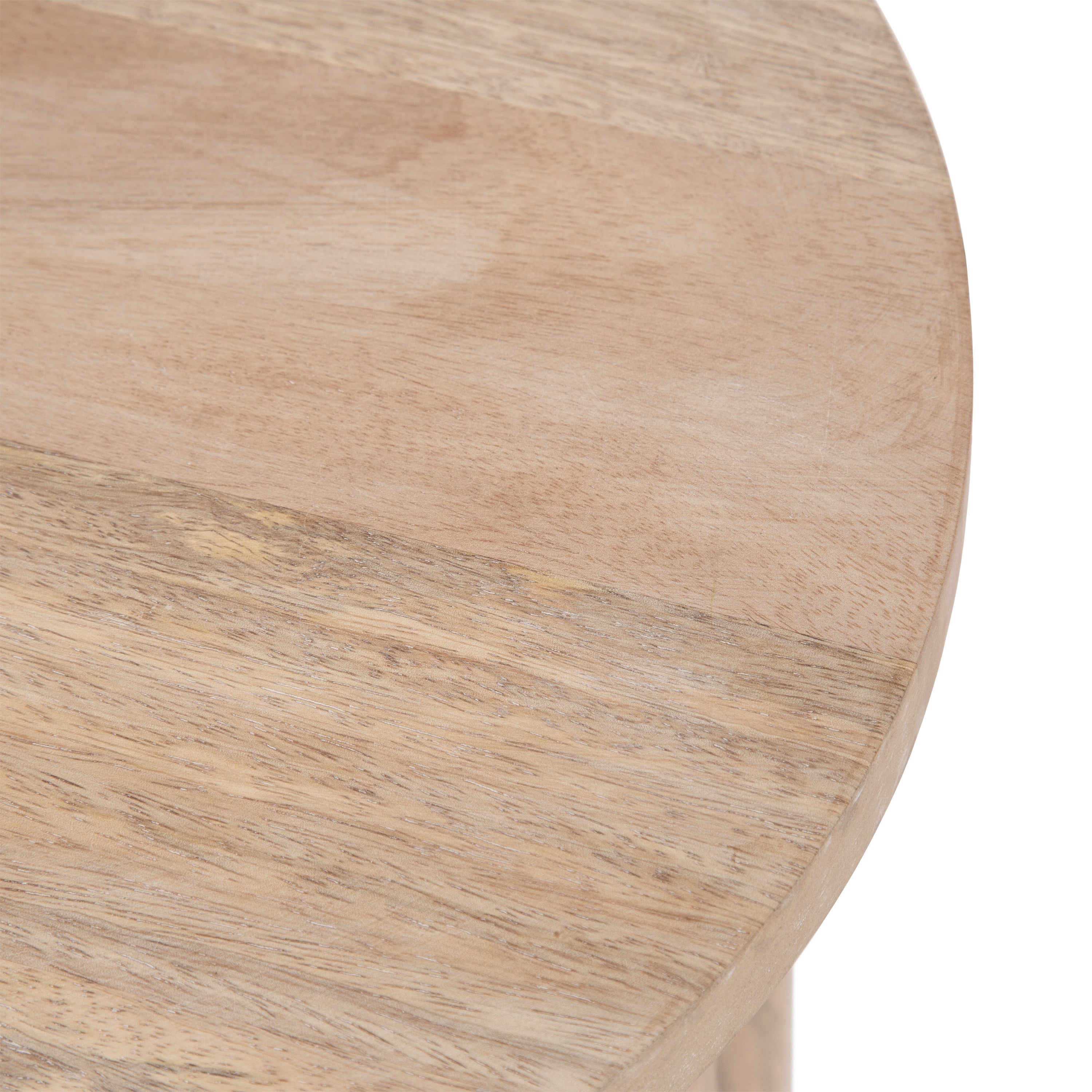 Side Table Natural Beige 14x14x20 3