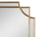 Scallop Mirror 18x24 Gold 3