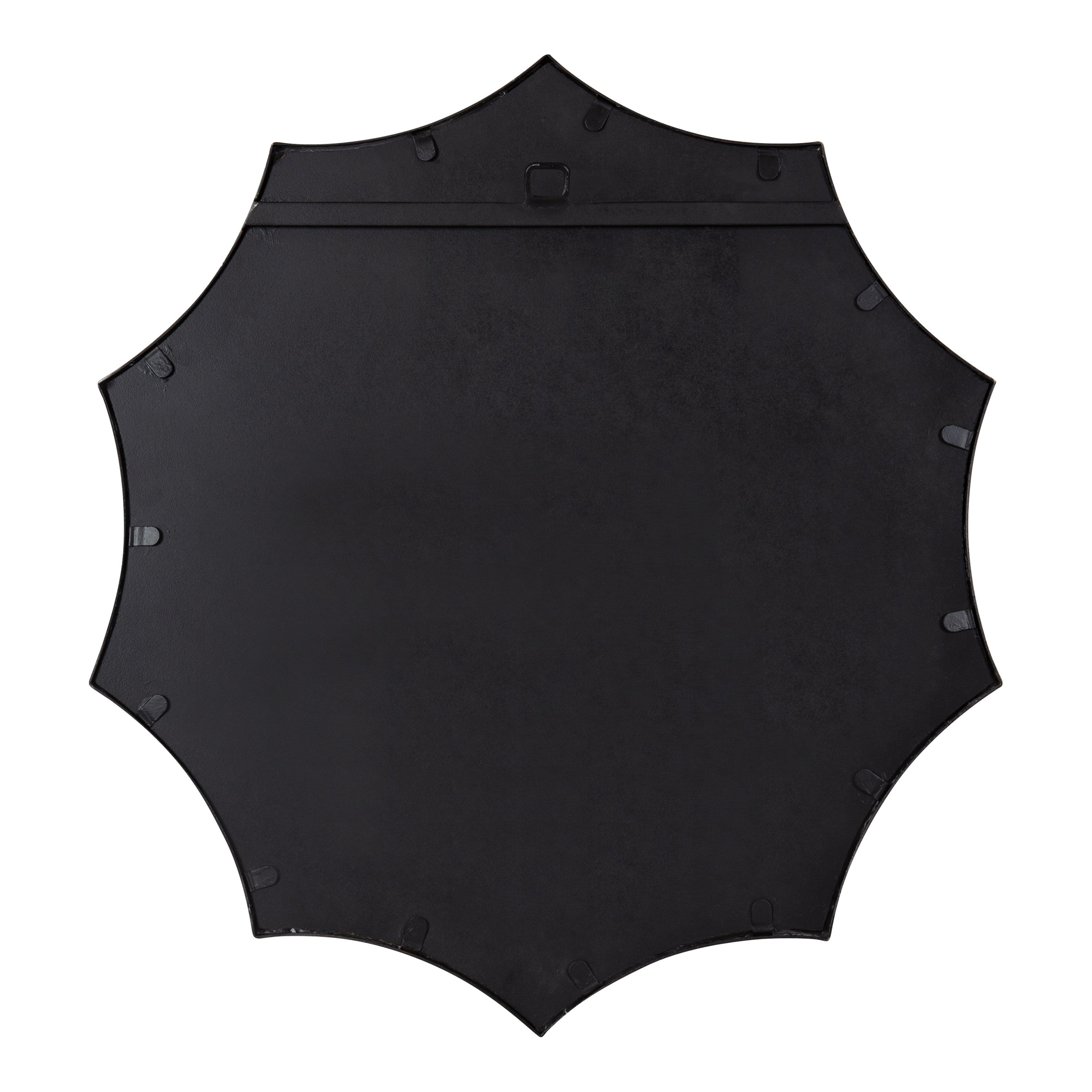 Lalina Scalloped Round Framed Accent Mirror