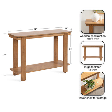 Console Table Natural 42x14x30 2
