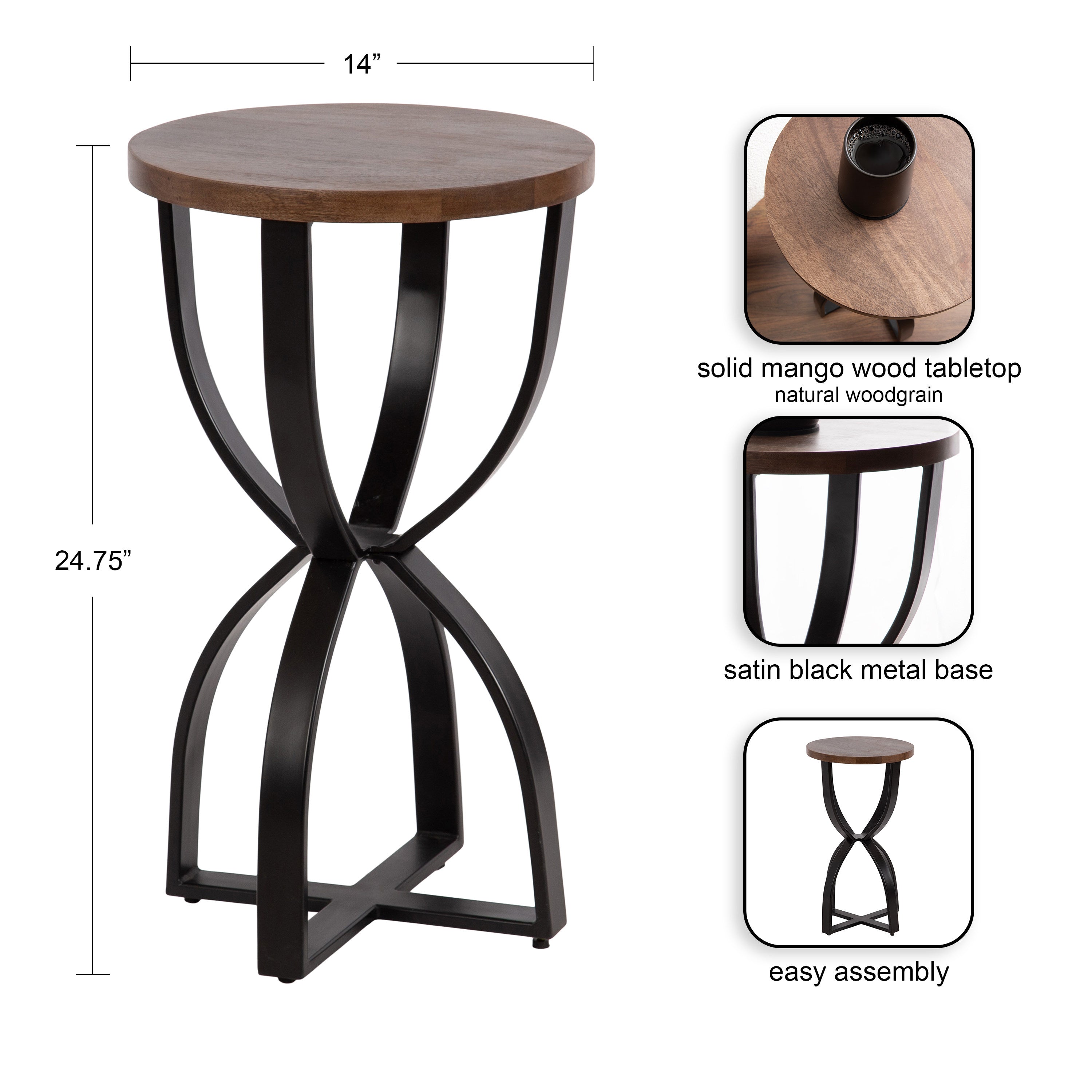 Ullot Round Side Table
