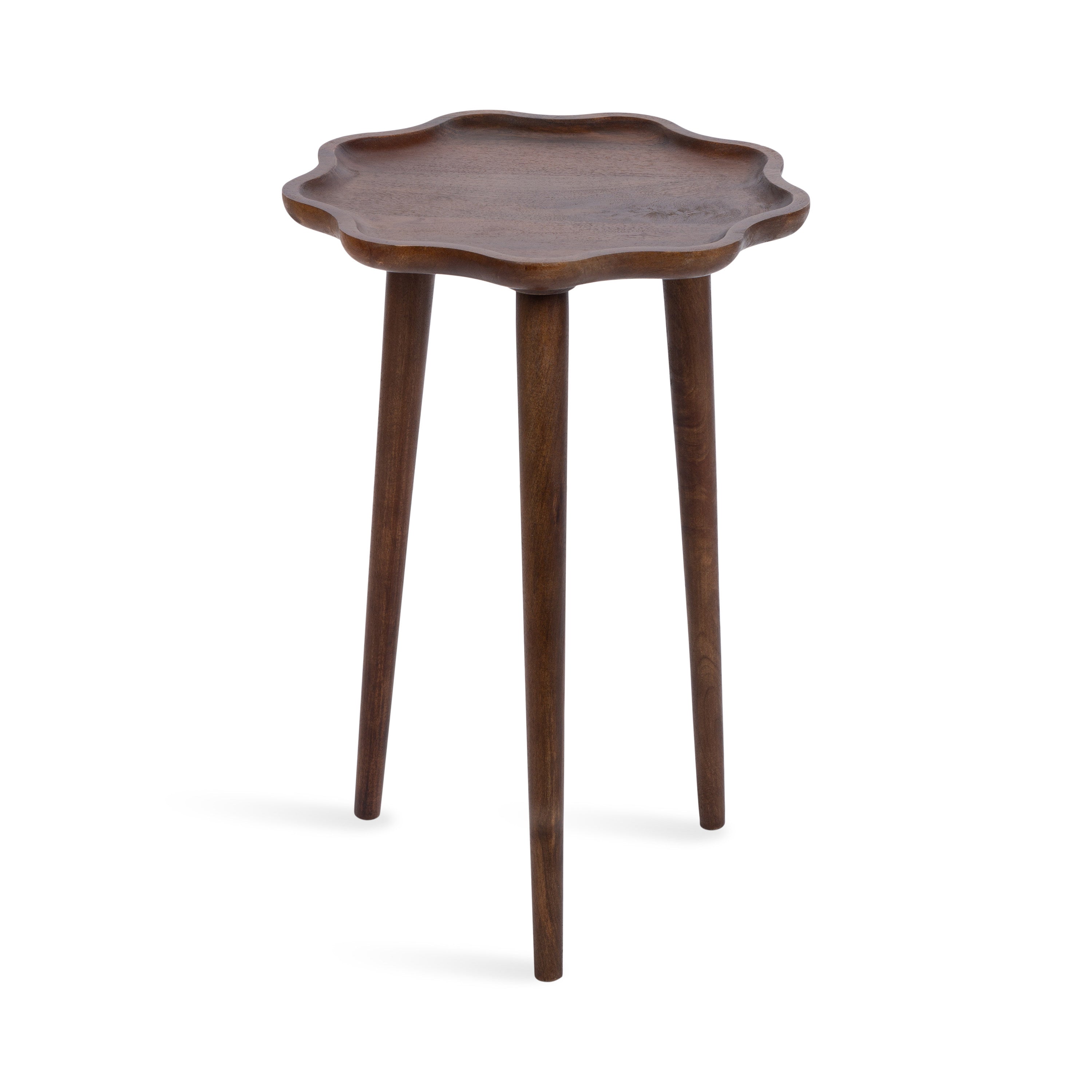 Side Table Walnut Brown 15x15x22 5