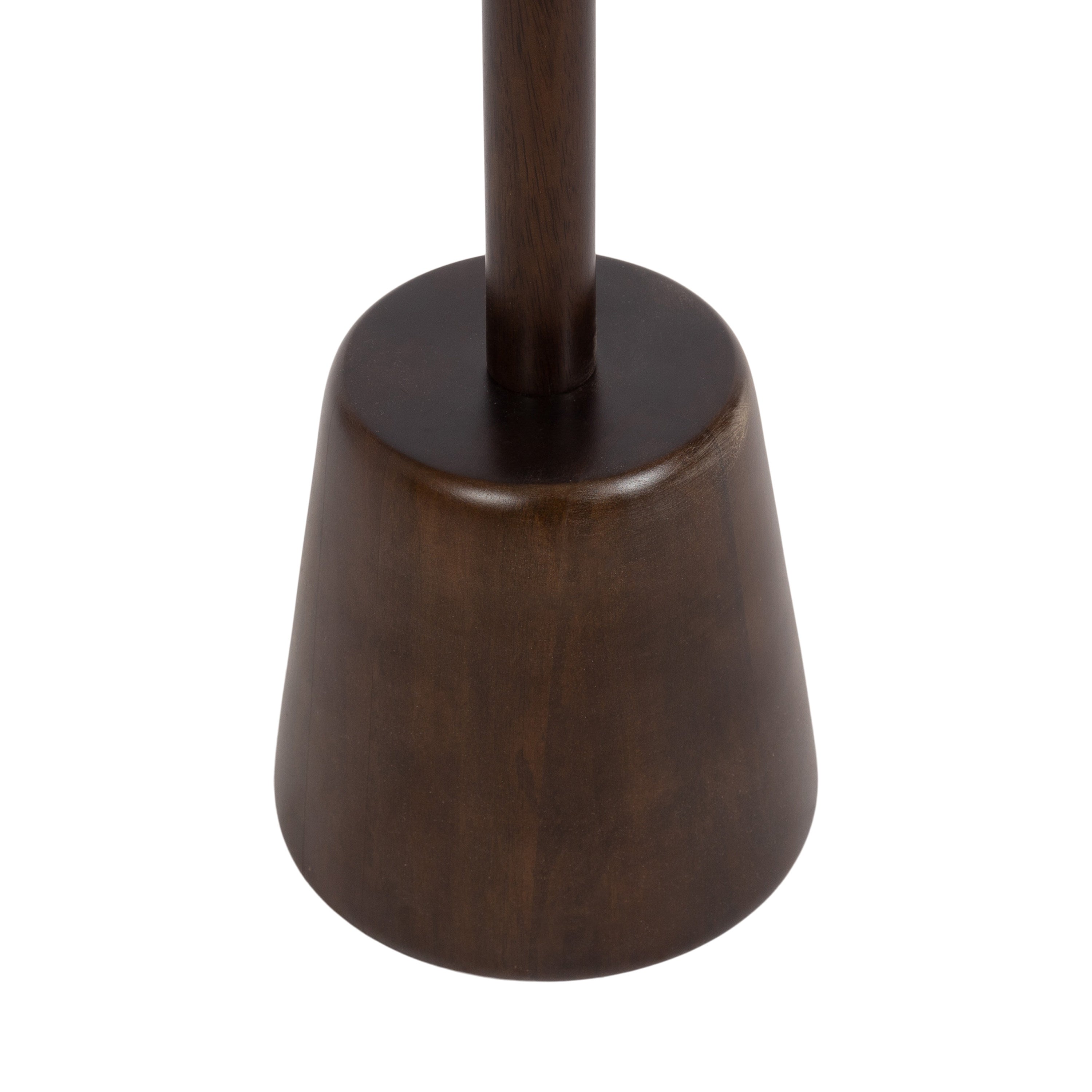 Side Table White Dark Brown 14x14x24 3