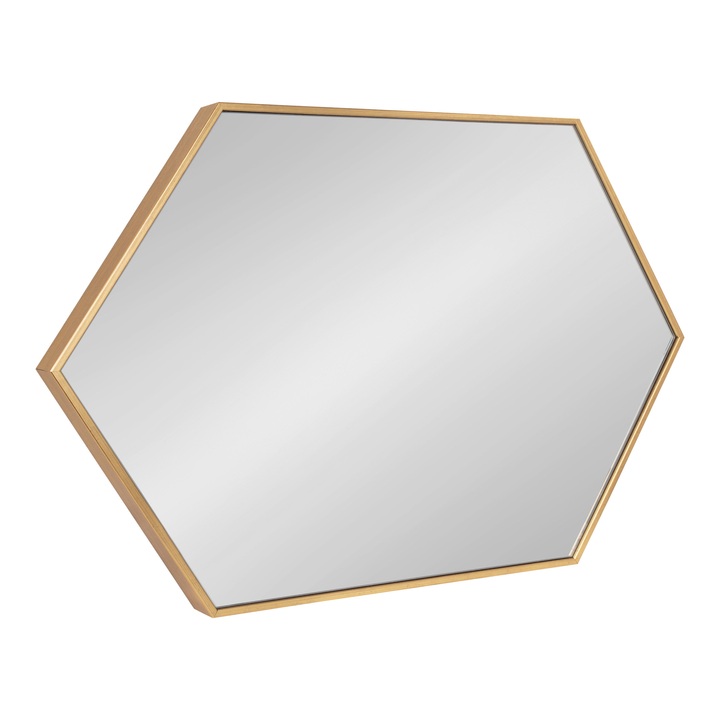 Hexagon Mirror Gold 24x36 5