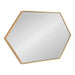 Hexagon Mirror Gold 24x36 5