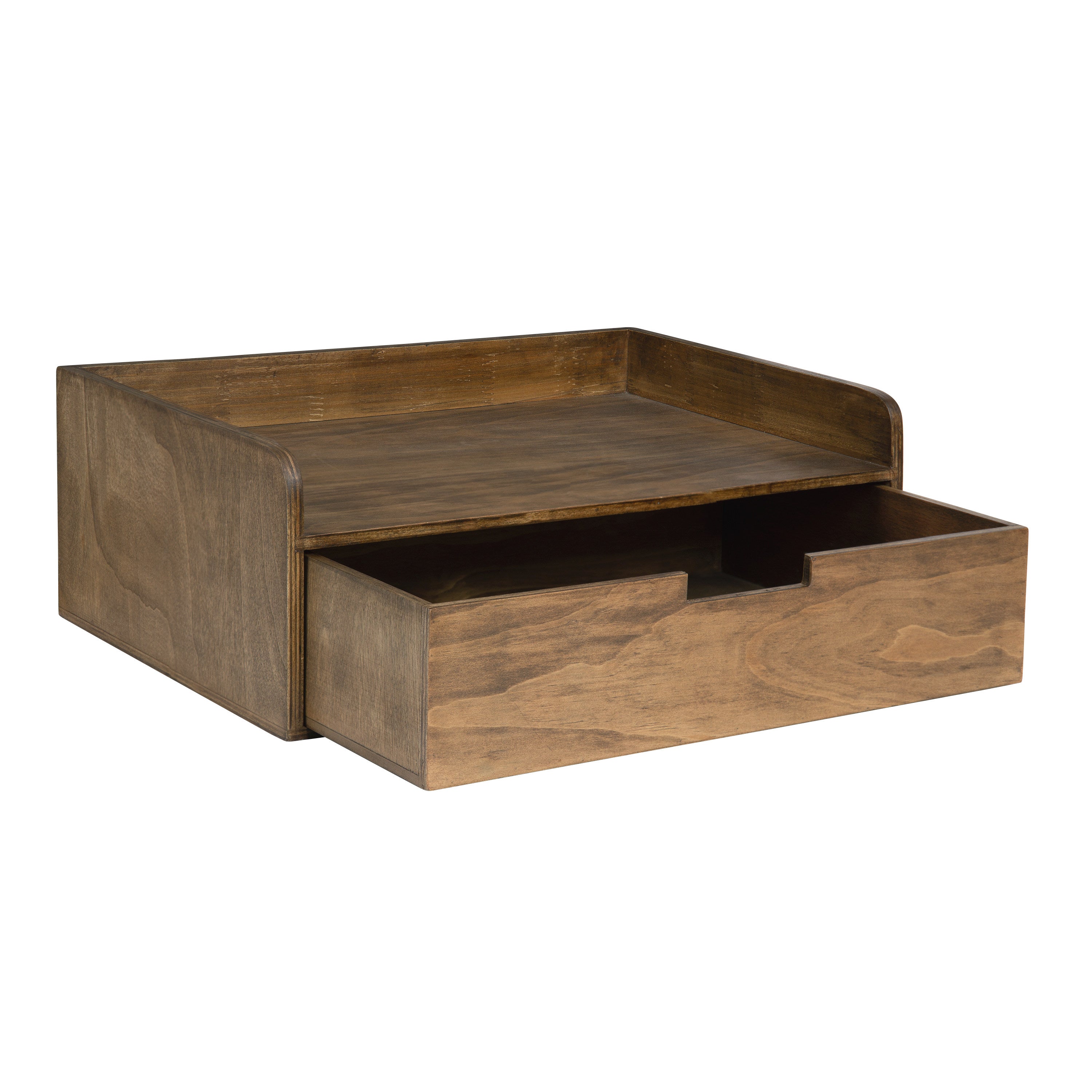 Floating Side Table Rustic Brown 18x12x7 4