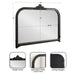 Arch Mirror 40x30 Black 2