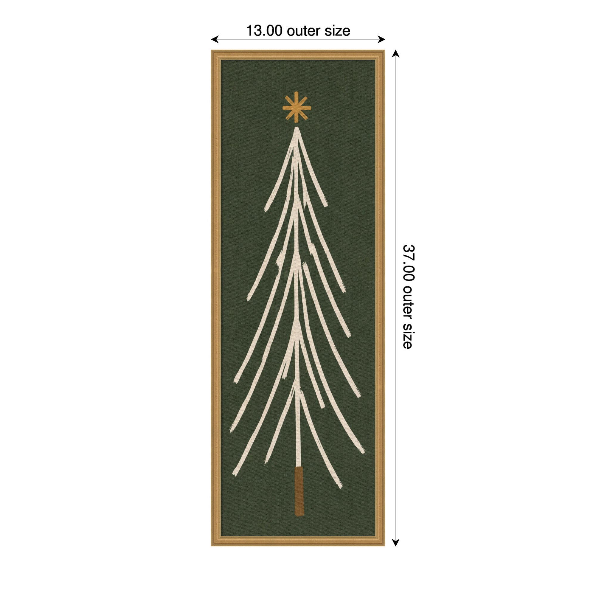 Magnetic Canvas Edith Gold 13x37 2