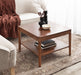 Coffee Table Walnut Brown 26x26x18 6