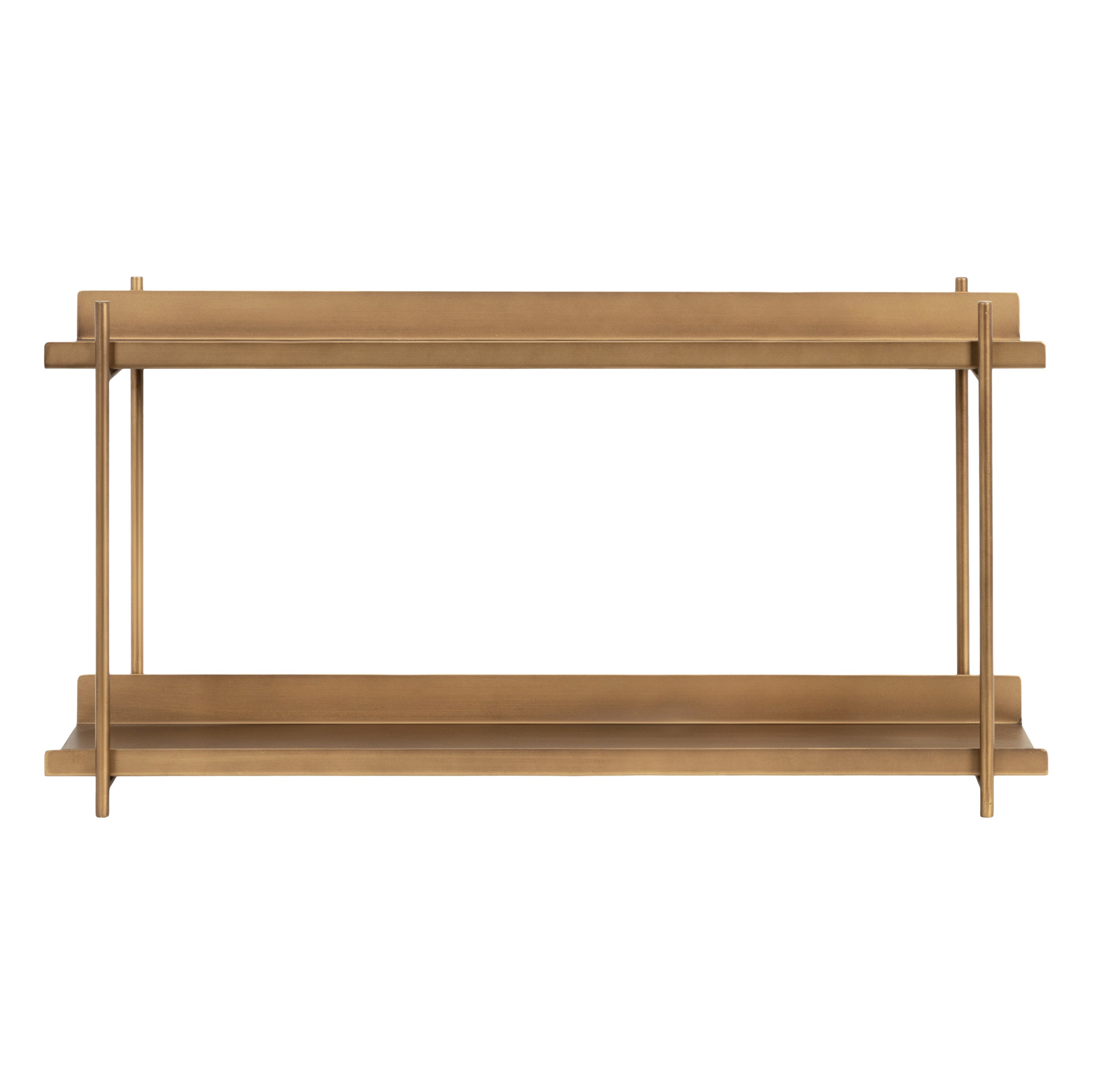 Accent Shelf Gold 28x7x15 5