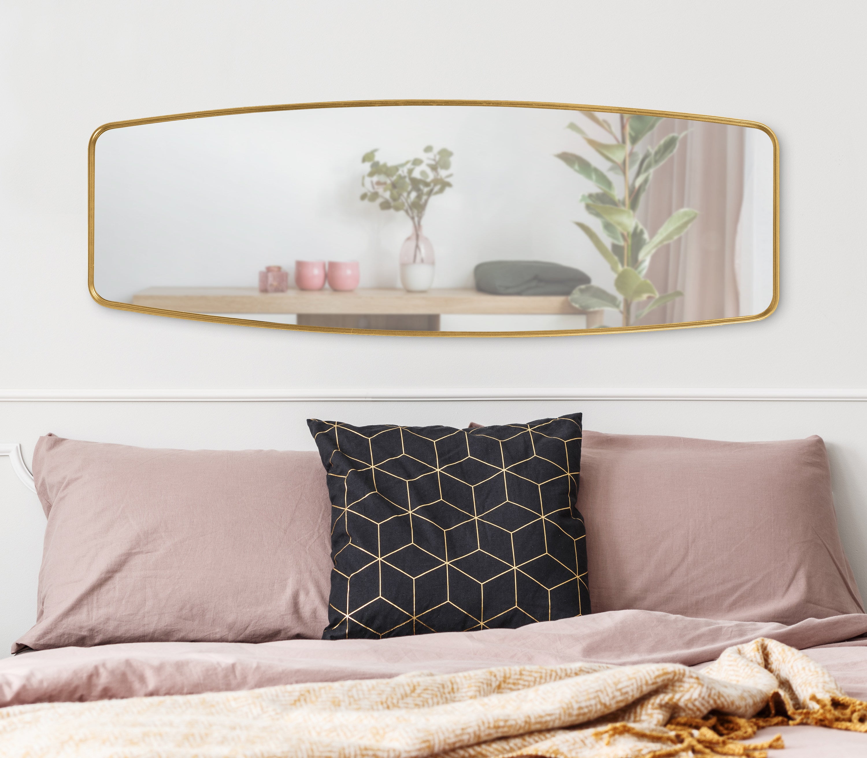 Full Length Mirror Gold 18x48 8