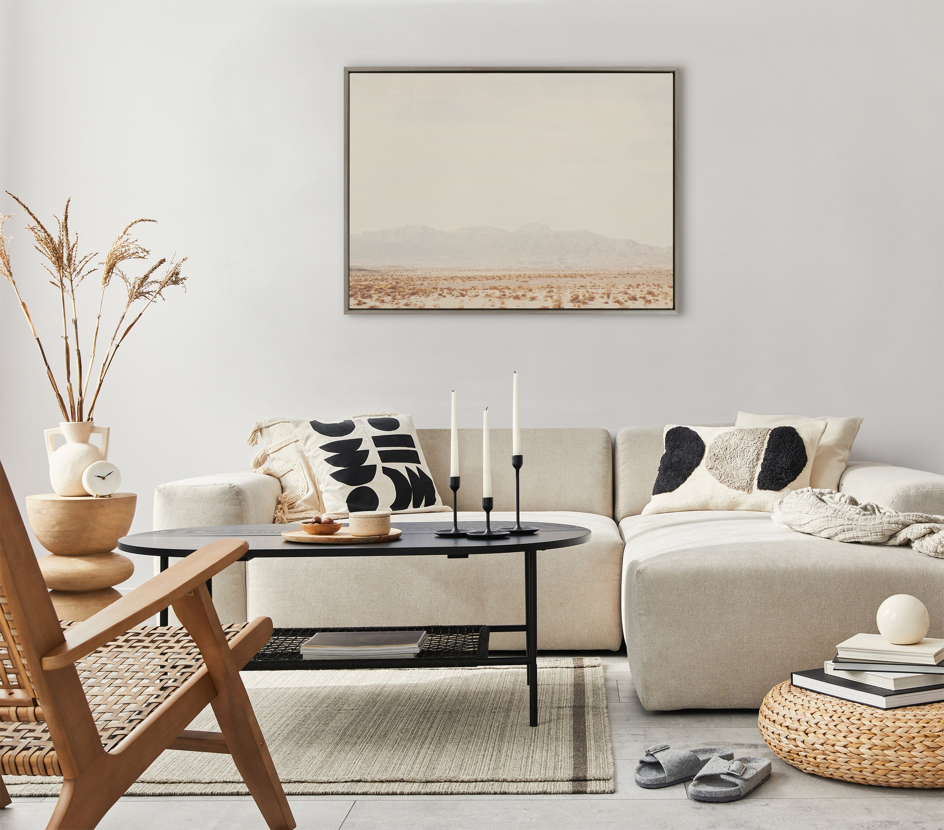 Framed Canvas Sylvie Graywash 31.5x41.5 5