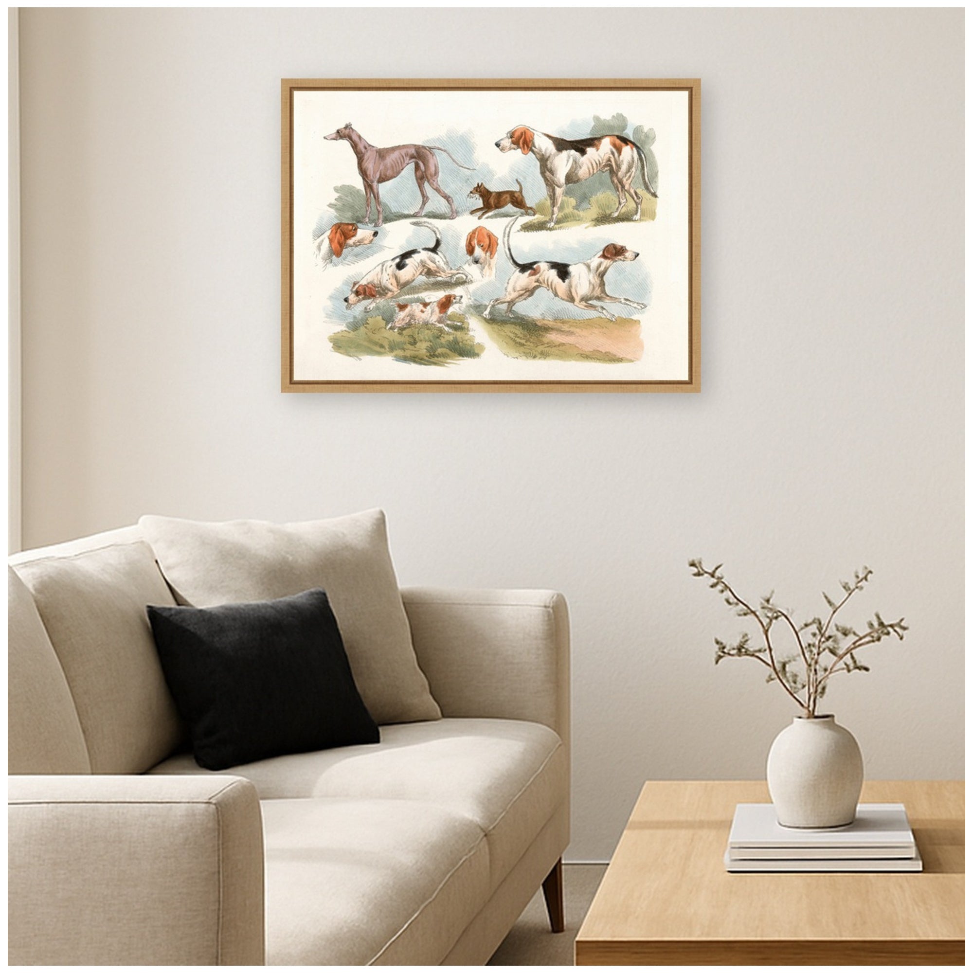 Framed Canvas 24x18 Sylvie Natural 6