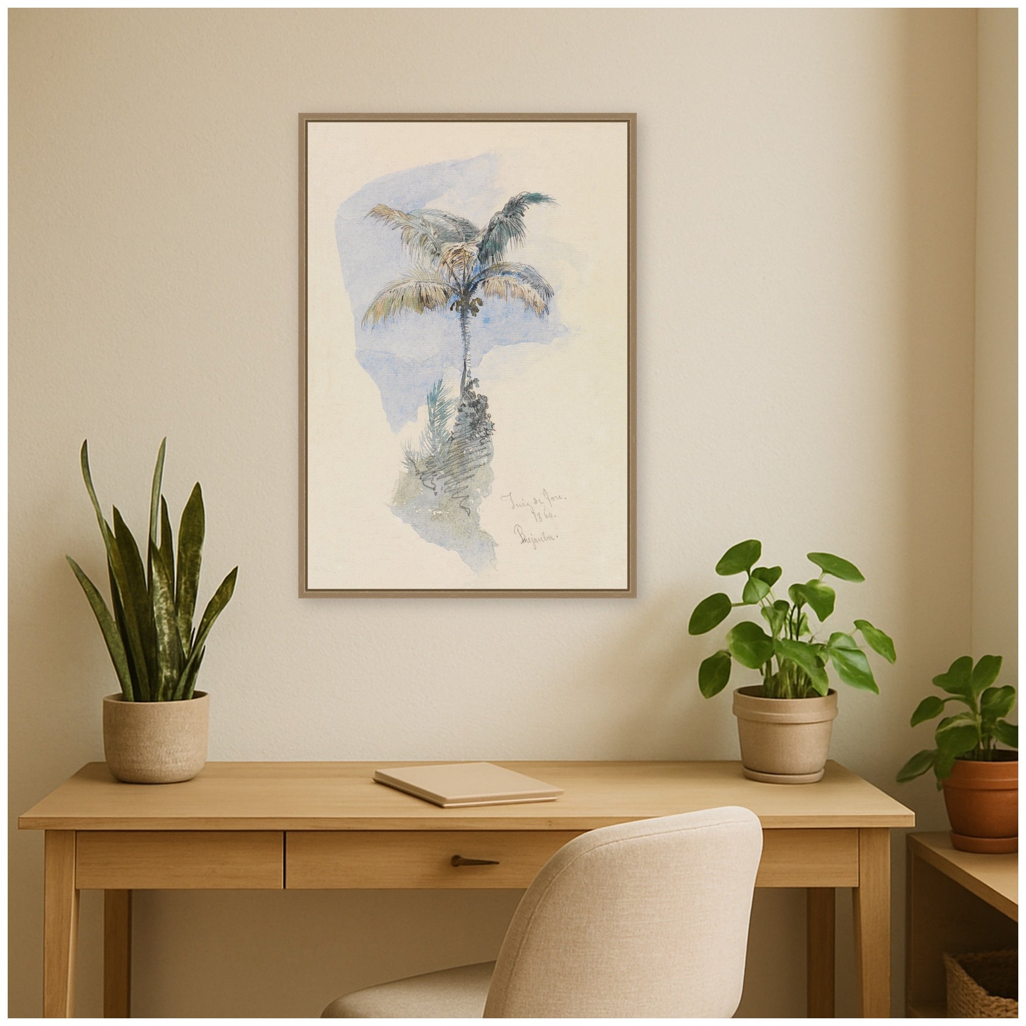 Framed Canvas 23x33 Sylvie Dark Gold 7