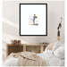 Wall Frame Svelte Noir Black 22x26 matted to 8x10 5